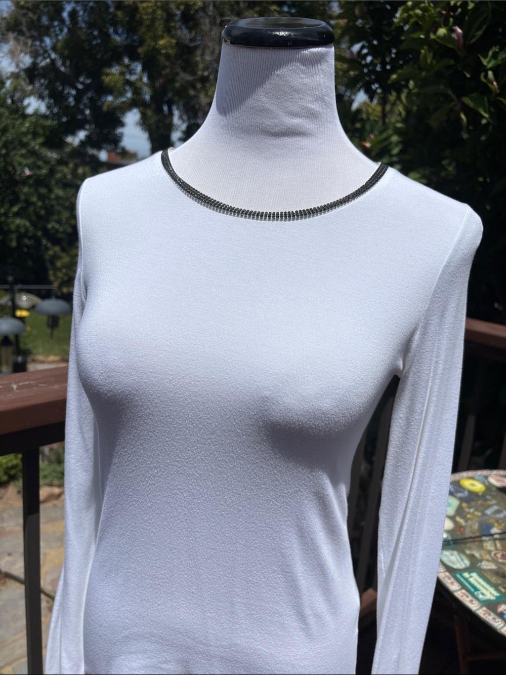 Majestic Paris White with Rhinestones
